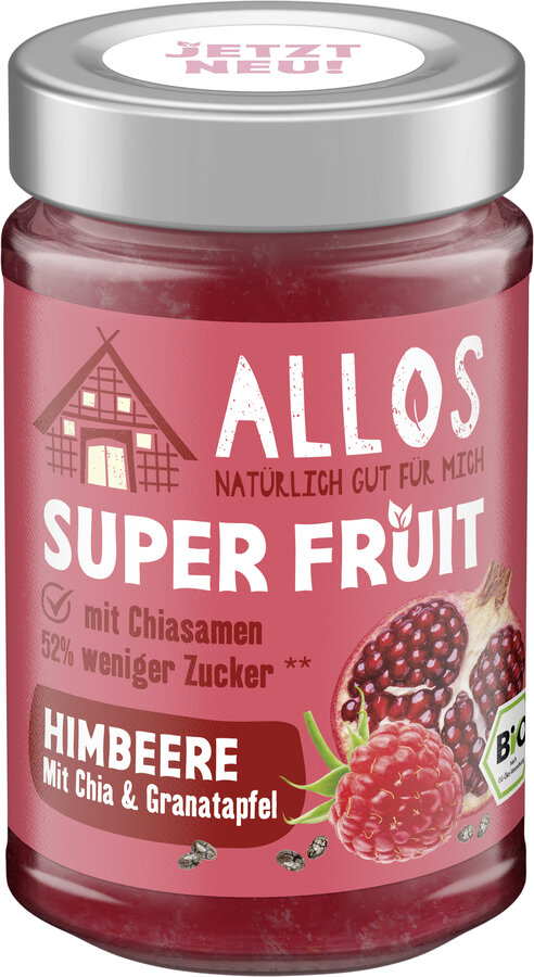  Super Fruit Himbeere mit Chia&Granatapfel Aufstrich 200g