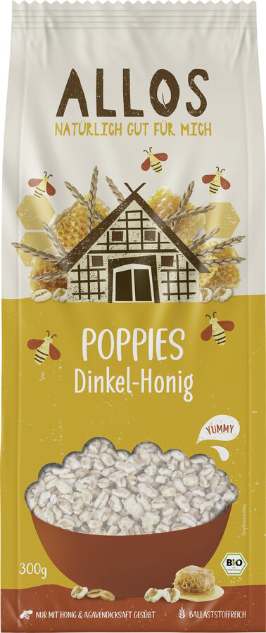 Dinkel Honig-Poppies 300g