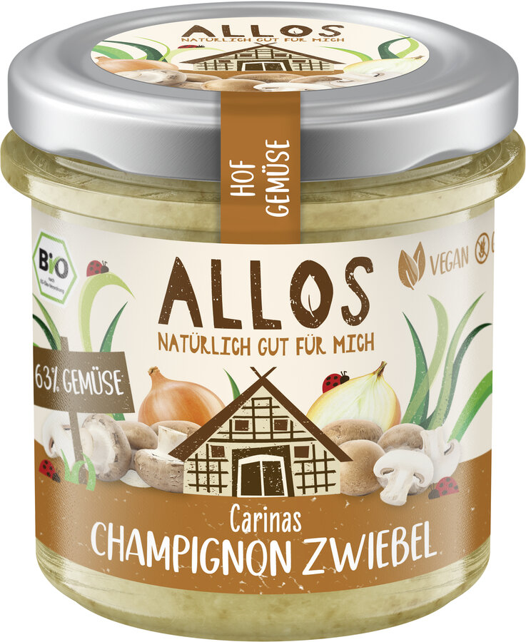 Hofgemüse Carinas Champignon Zwiebel Brotaufstrich 135g