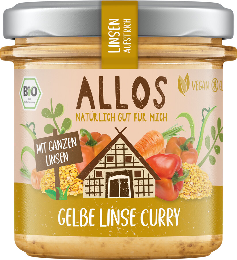 Linsenaufstrich Gelbe Linsen Curry 140g