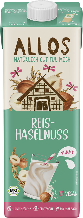 Drink Reis-Haselnuss ungesüßt 1l