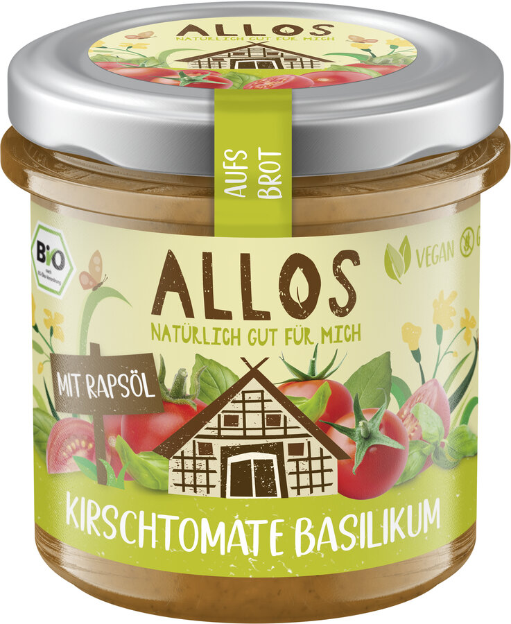 Aufs Brot Kirschtomate & Basilikum 140g