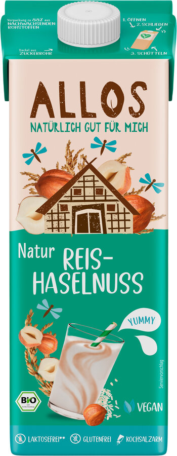 Drink Reis-Haselnuss ungesüßt 1l