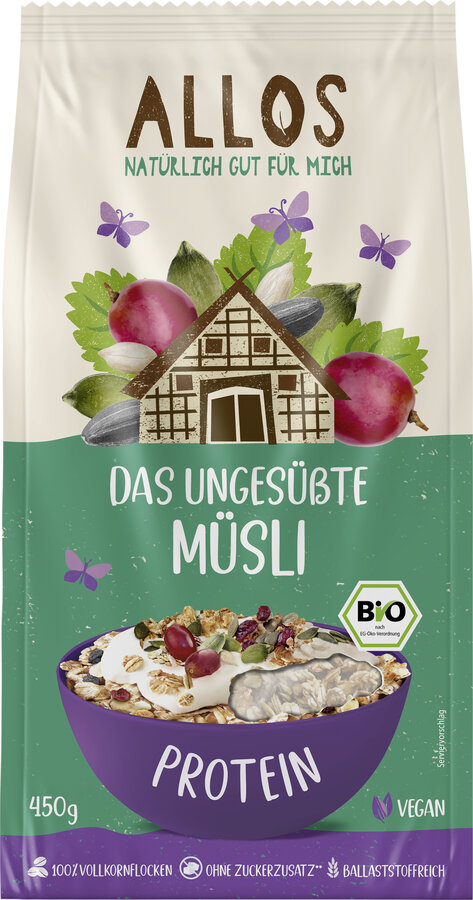 Das ungesüßte Protein-Müsli 450g