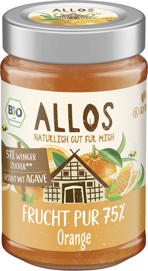 Frucht Pur 75% Aufstrich Orange 200g
