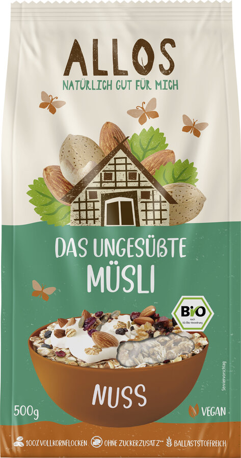 Das ungesüßte Nuss-Müsli 500g