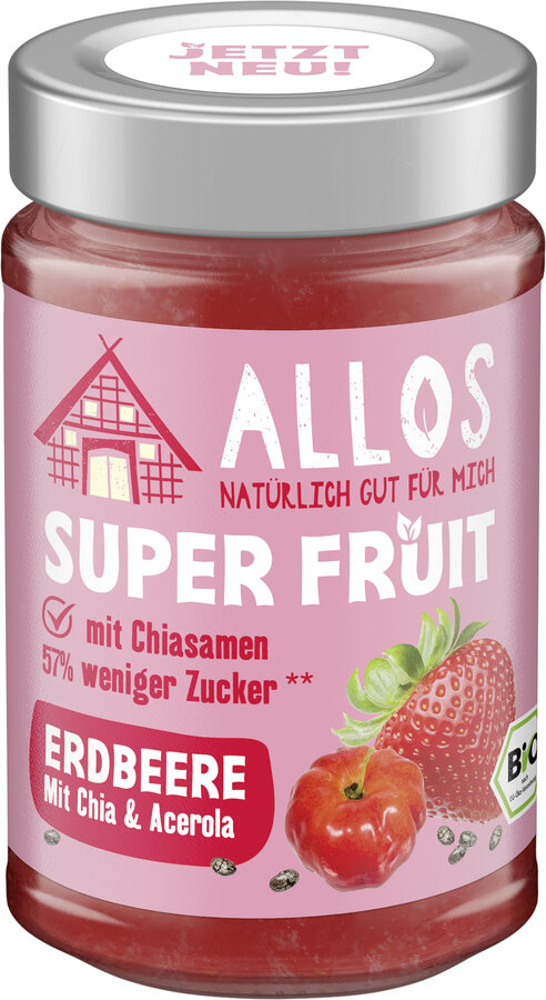  Super Fruit Erdbeere mit Chia&Acerola Aufstrich 200g