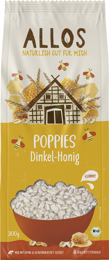 Dinkel Honig-Poppies 300g