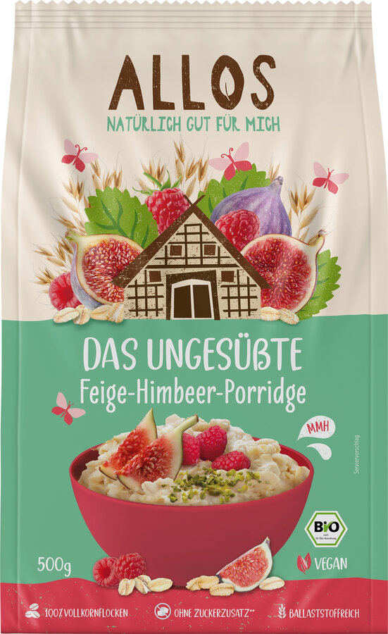 Das Ungesüßte Feige-Himbeer-Porridge 500g