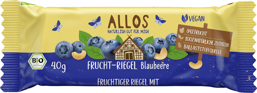 Fruchtriegel Blaubeere 40g