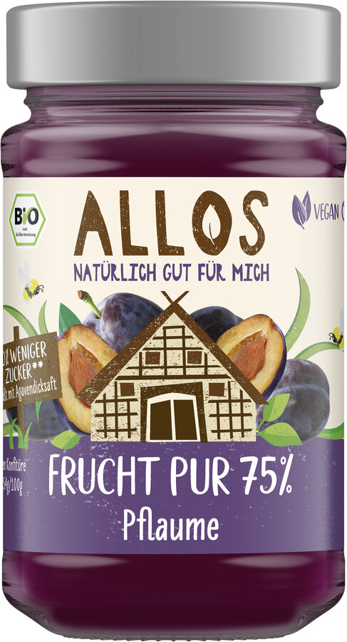 Frucht Pur 75% Aufstrich Pflaume 250g
