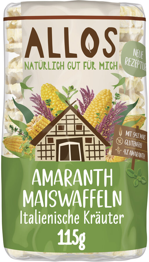 Amaranth Maiswaffeln italienische Kräuter 100g
