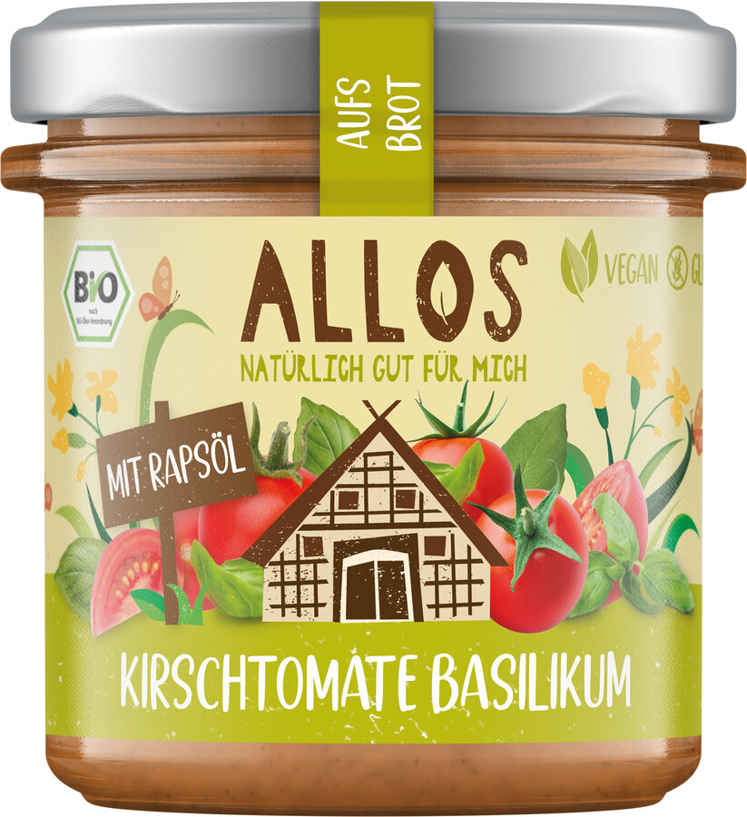 Aufs Brot Kirschtomate & Basilikum 140g
