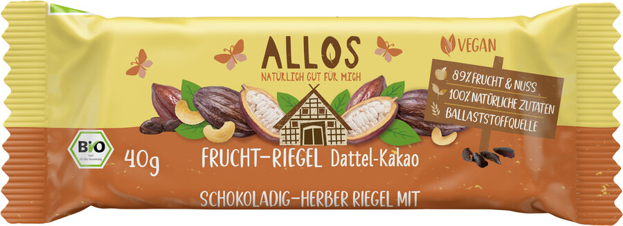 Fruchtriegel Dattel-Kakao 40g