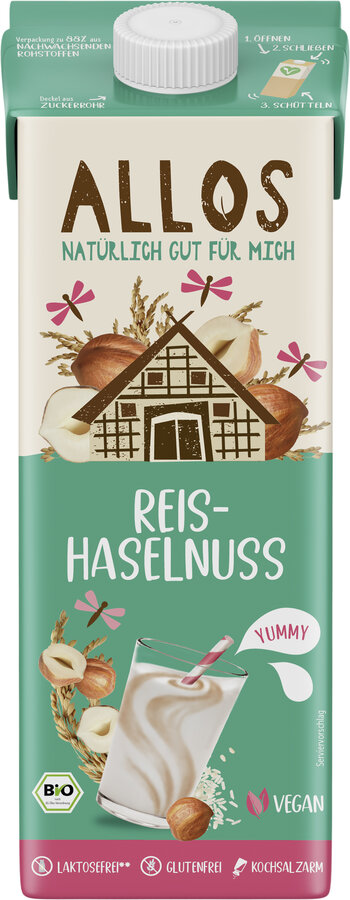 Drink Reis-Haselnuss ungesüßt 1l