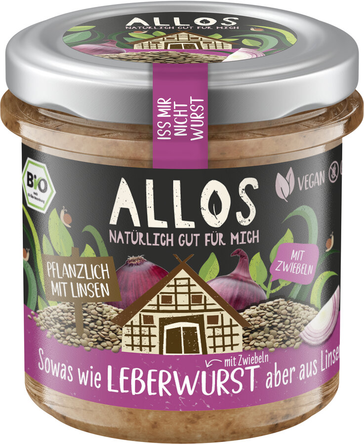 Iss mir nicht Wurst Leberwurst mit Zwiebeln 135g