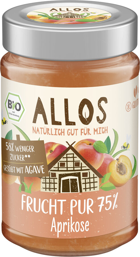 Frucht Pur 75% Aufstrich Aprikose 200g