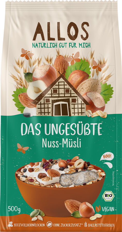 Das ungesüßte Nuss-Müsli 500g