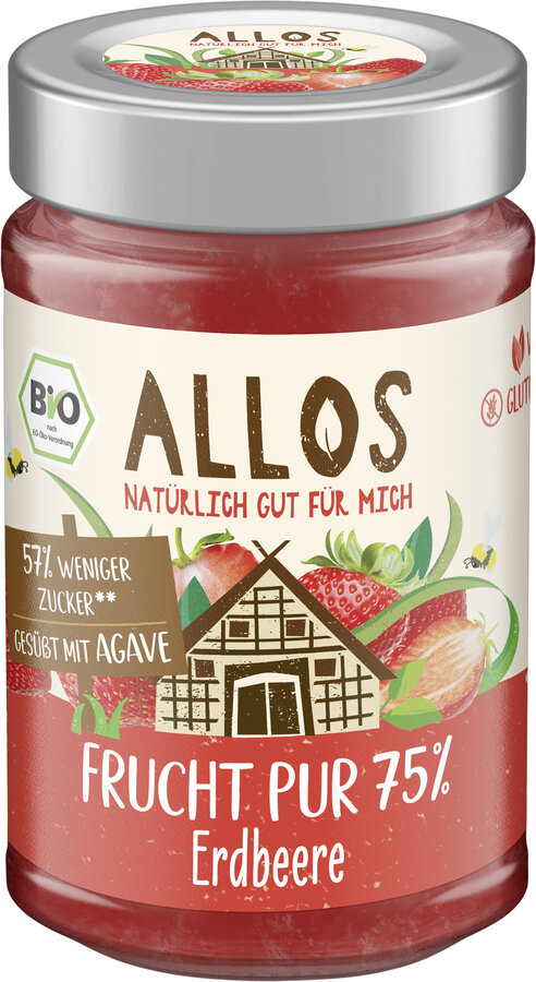 Frucht Pur 75% Aufstrich Erdbeere 200g