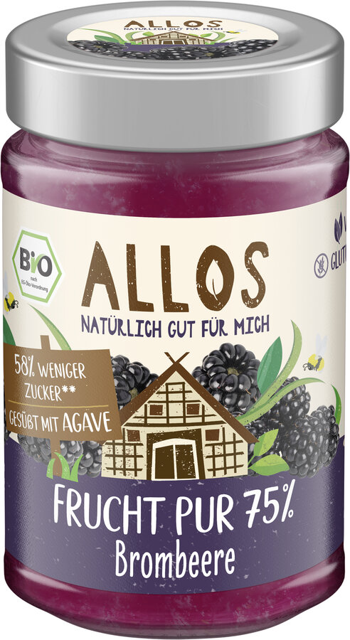 Frucht Pur 75% Aufstrich Brombeere 200g
