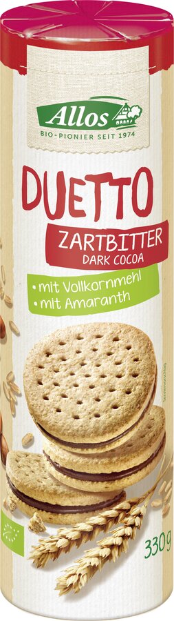 Duetto Zartbitter mit Zartbittercremefüllung Doppelkekse 330g