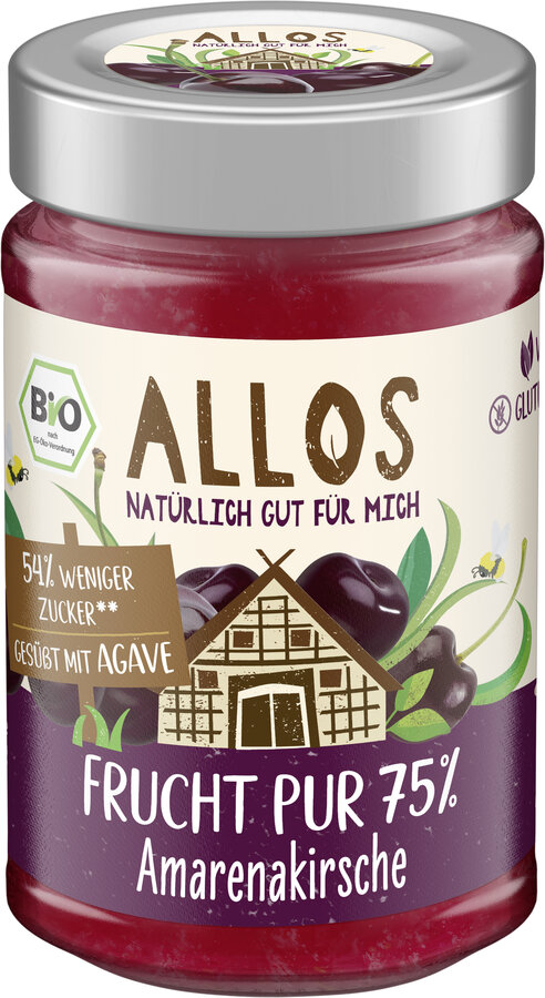 Frucht Pur 75% Aufstrich Amarenakirsche 200g