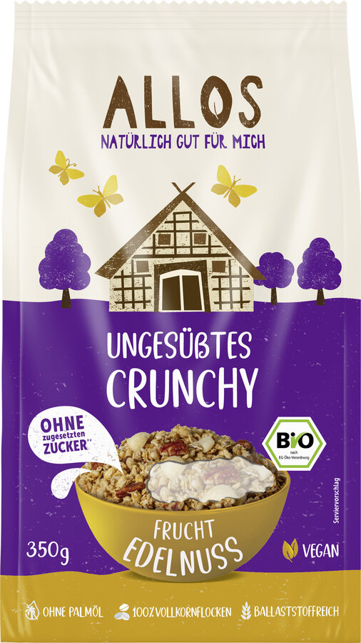 Nutri Ungesüßtes Crunchy Frucht-Edelnuss 350g