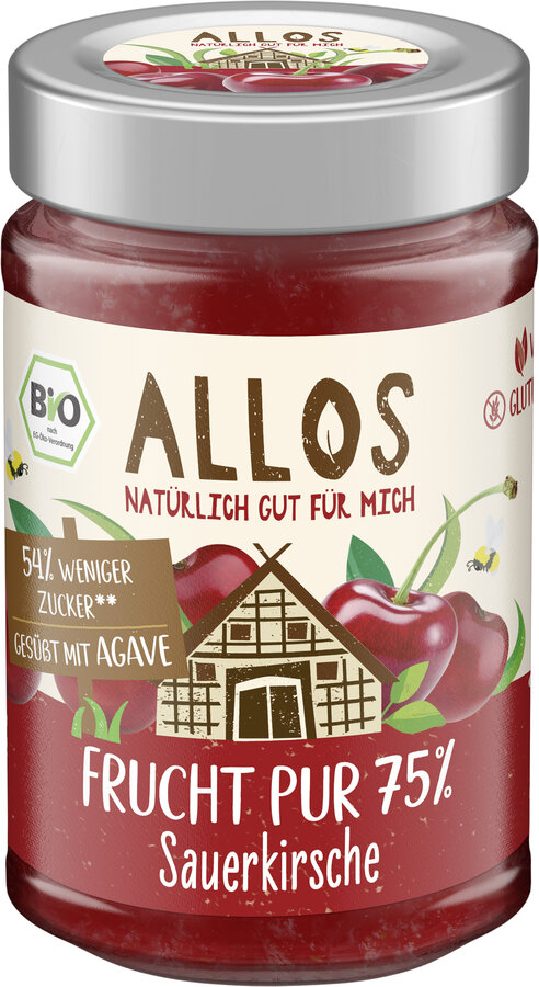 Frucht Pur 75% Aufstrich Sauerkirsche 200g