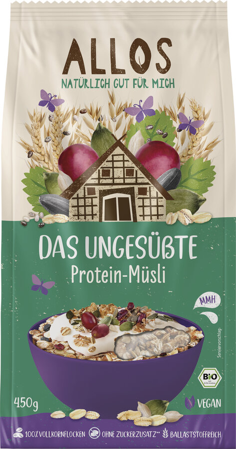 Das ungesüßte Protein-Müsli 450g