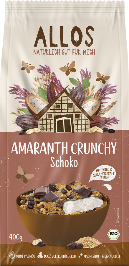 Amaranth Crunchy Schoko 400g