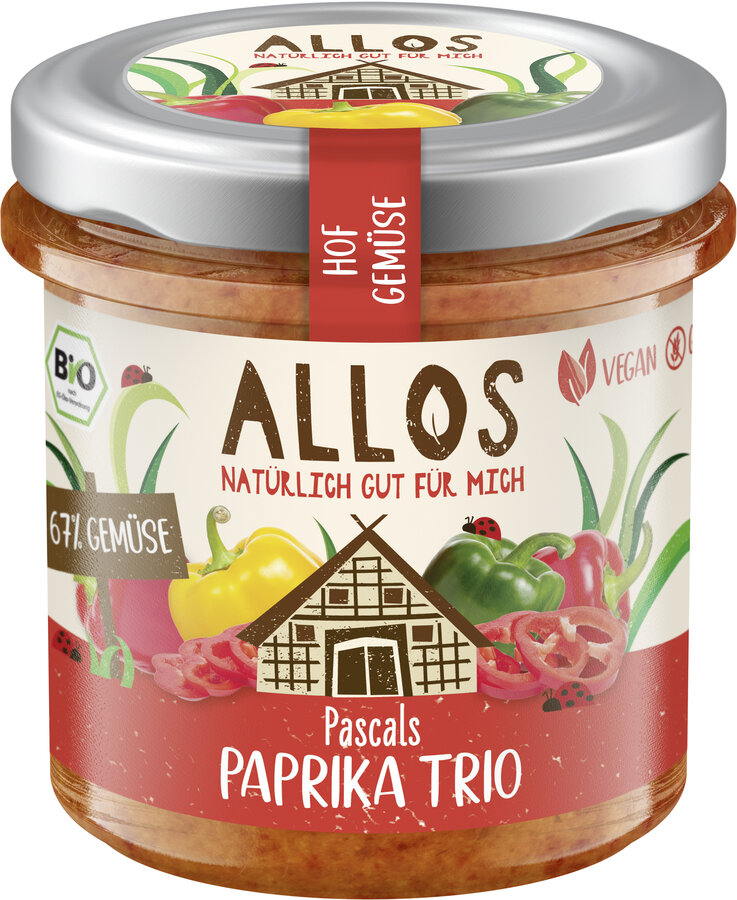 Hofgemüse Pascals Paprika Trio Brotaufstrich 135g