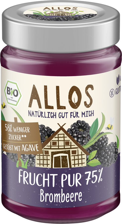 Frucht Pur 75% Aufstrich Brombeere 200g
