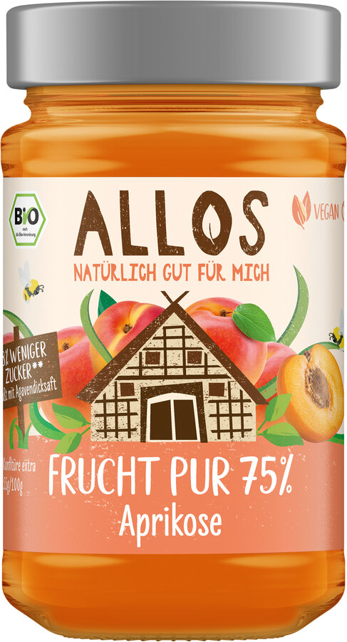 Frucht Pur 75% Aufstrich Aprikose 250g