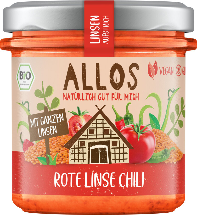 Linsenaufstrich Rote Linse Chili 140g