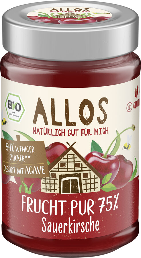 Frucht Pur 75% Aufstrich Sauerkirsche 200g