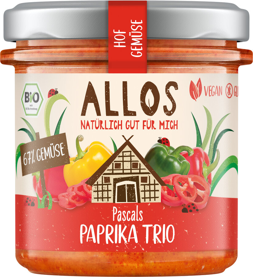 Hofgemüse Pascals Paprika Trio Brotaufstrich 135g