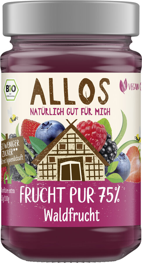 Frucht Pur 75% Aufstrich Waldfrucht 250g