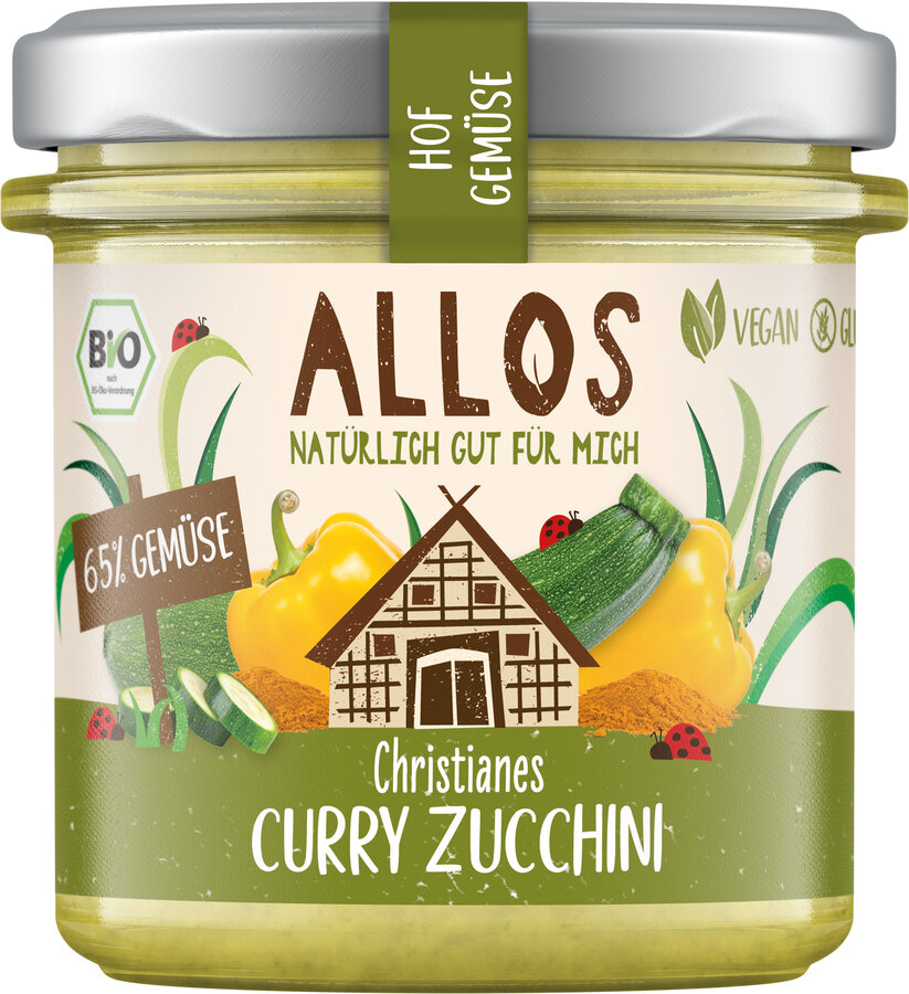 Hofgemüse Claudias Curry Zucchini Brotaufstrich 135g