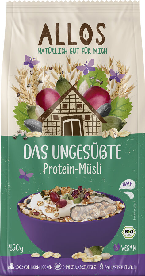 Das ungesüßte Protein-Müsli 450g