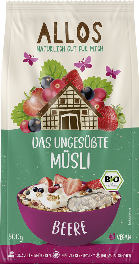 Das ungesüßte Beeren-Müsli 500g