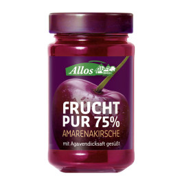 Allos Frucht Pur 75% Aufstrich Amarenakirsche 250g
