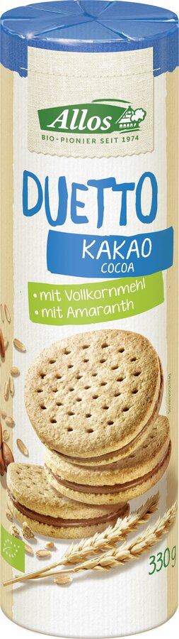 Duetto Kakao mit Kakaocremefüllung Doppelkeks 330g