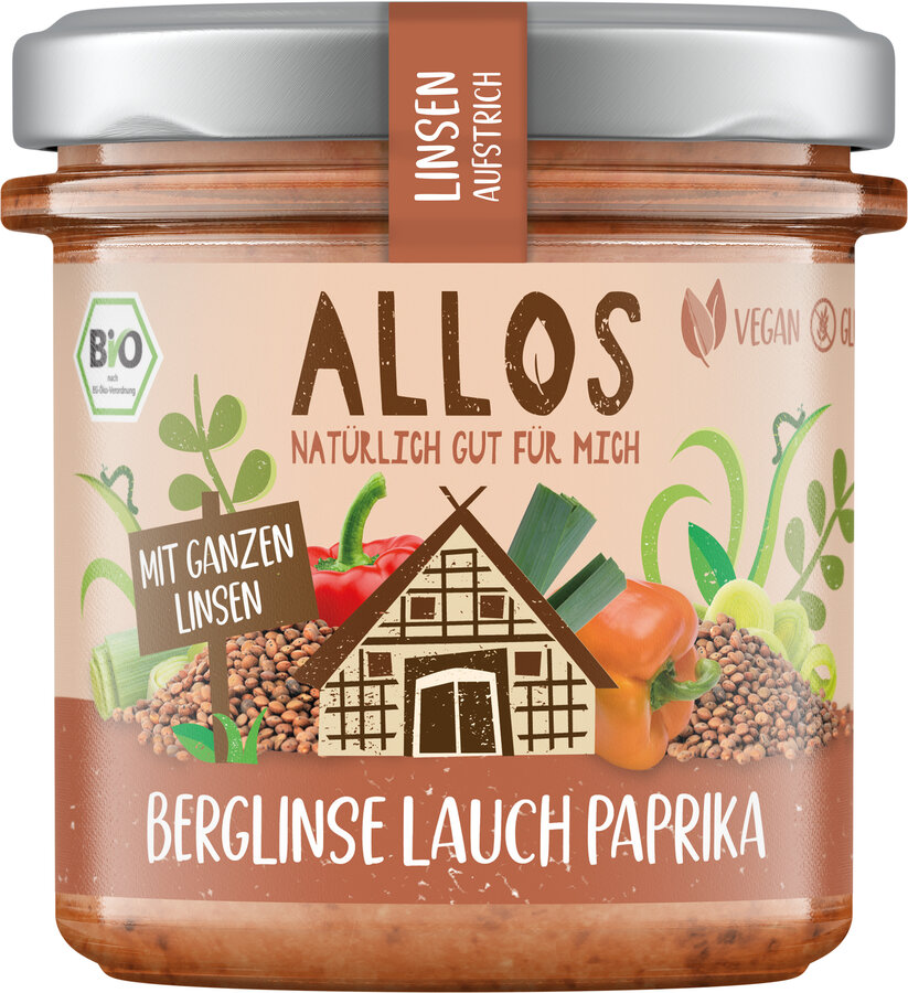 Linsen-Aufstrich Berglinse Lauch Paprika 140g