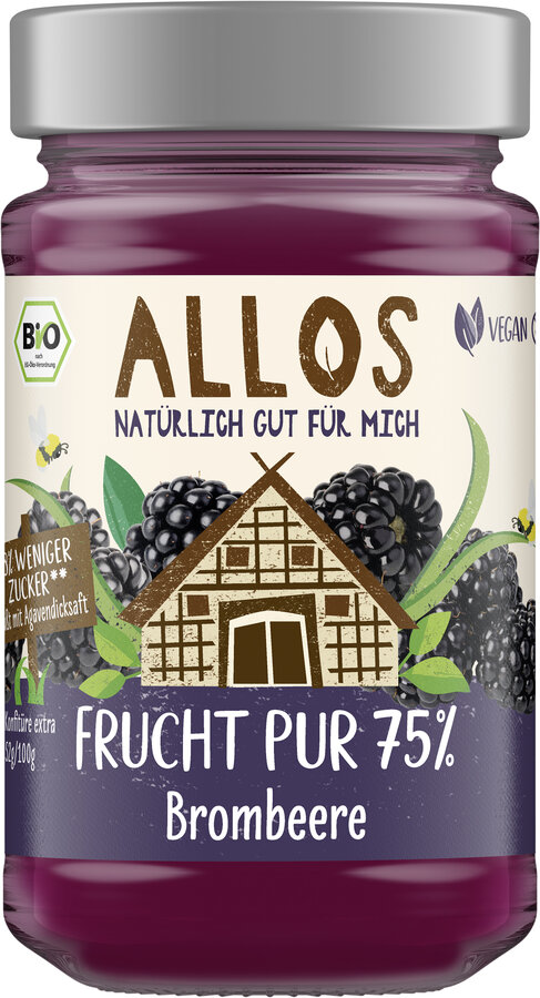 Frucht Pur 75% Aufstrich Brombeere 250g