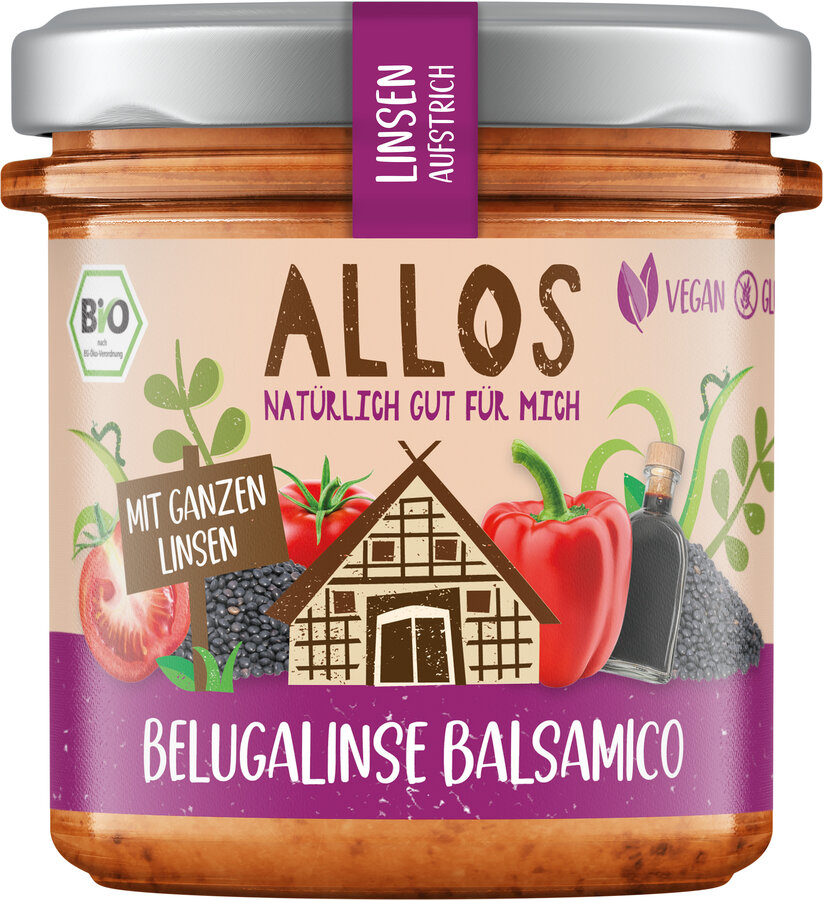 Linsenaufstrich Belugalinse Balsamico 140g
