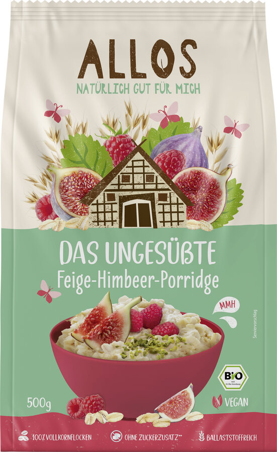 Das Ungesüßte Feige-Himbeer-Porridge 500g