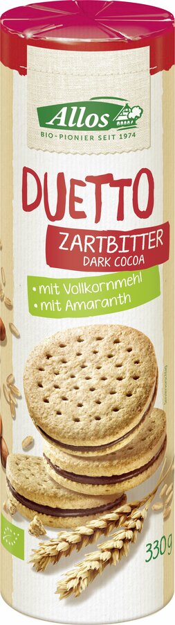 Duetto Zartbitter mit Zartbittercremefüllung Doppelkekse 330g